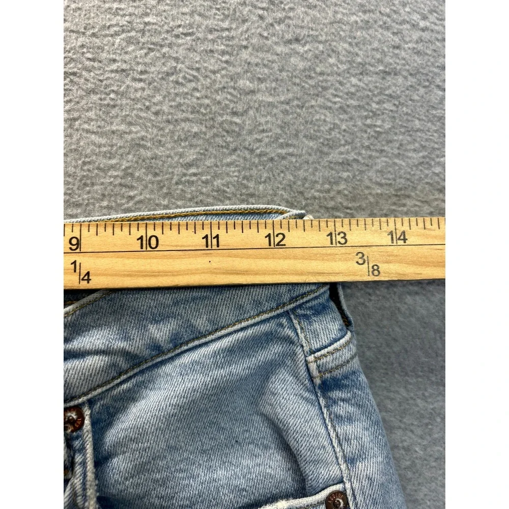 AGOLDE High Rise Straight Leg Jeans Womens Size 25 Light Wash Blue Premium Denim